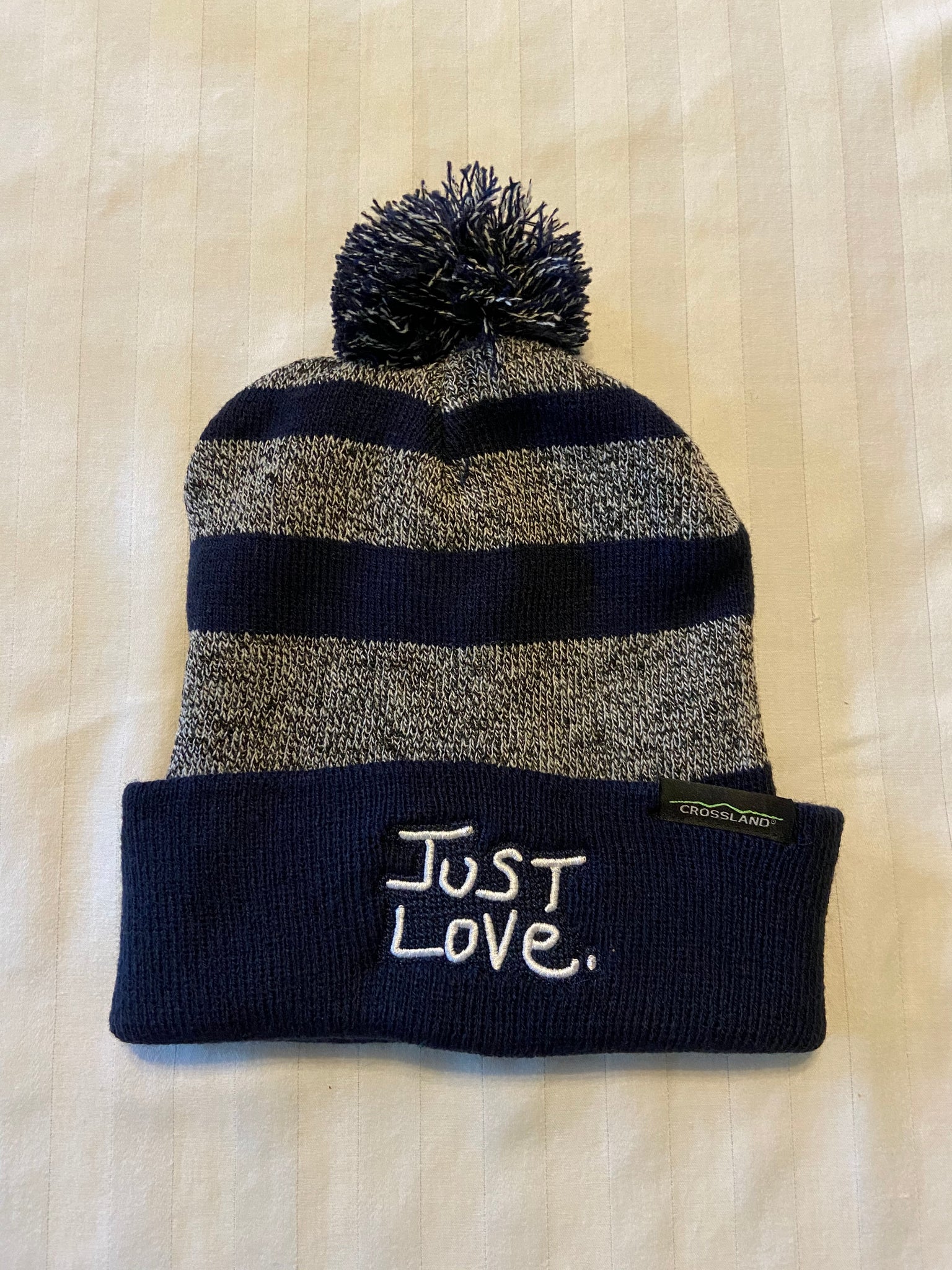 JUST LOVE KNIT POMPOM BEANIE - black